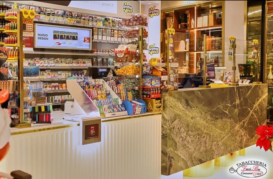 Tabaccheria per pagare bollette a Mondragone